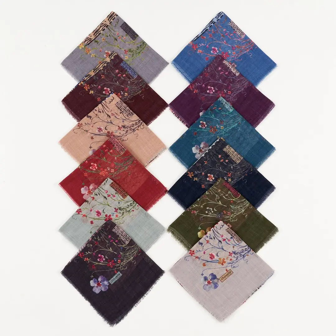 Chavelle Trend Digital Flamlı Dg-100 3048 Mix Paket Eşarp