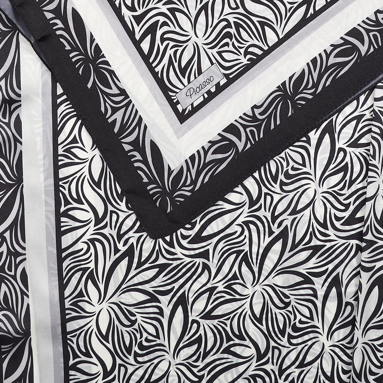 Picasso Hibrit Digital Kristal Dg-100 Siyah-Krem 17 Desen Mix Paket Eşarp