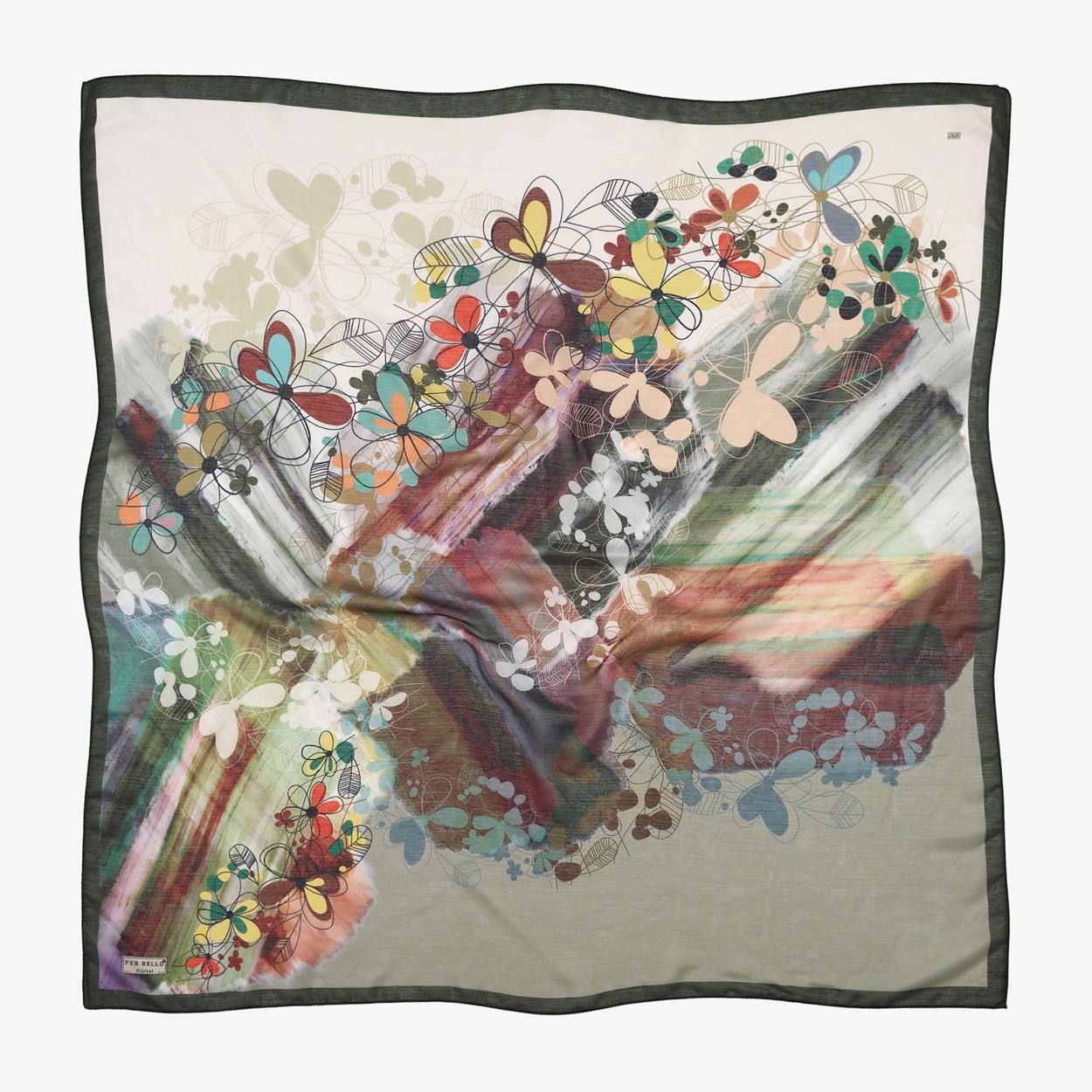 Perbello Digital Coton Dg-100 3737 Mix Package Scarf