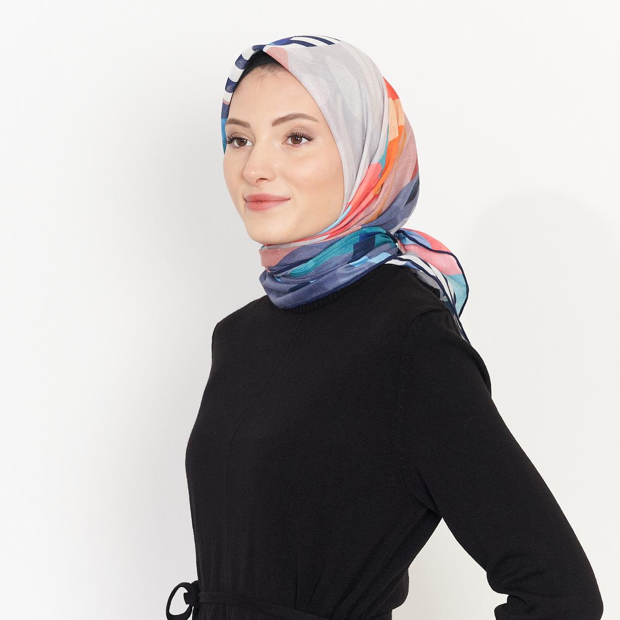 Picasso Hybrid Digital Jacquard Cotton Dg-100 2757 Mix Package Scarf