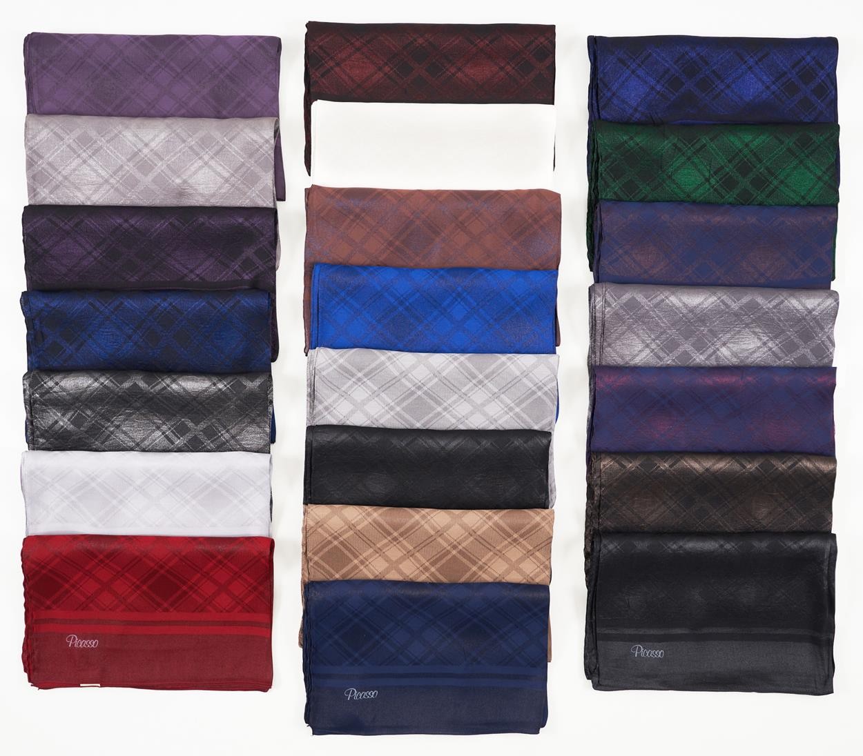 Picasso Poly Viscose Jacquard Db-190 0001 Mix Package Shawl