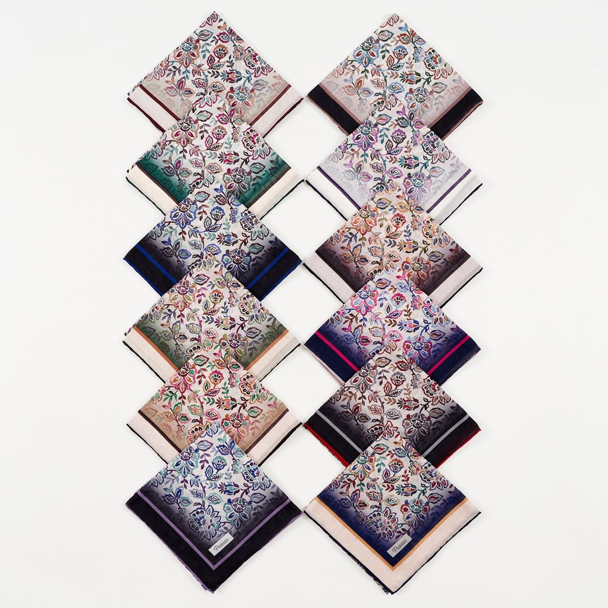 Сшитый вручную шарф Picasso Hybrid Digital Bursa Silk AT-100 3443 Mix Package