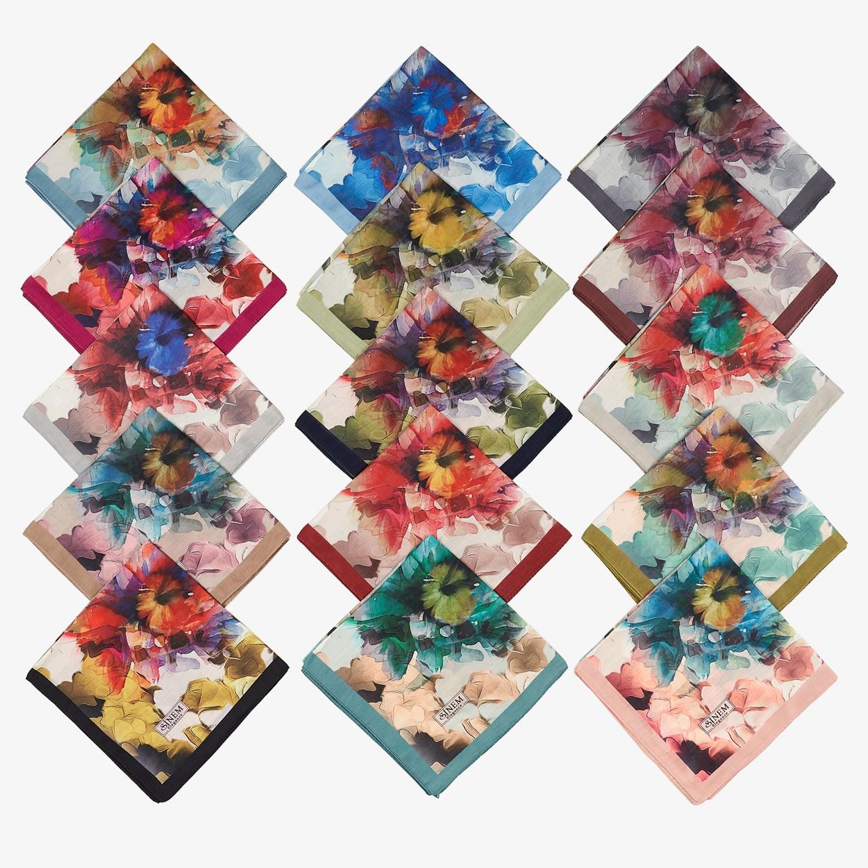 Sinem Elegance Digital İndia Dg-100 5605 Mix Paket Tülbent