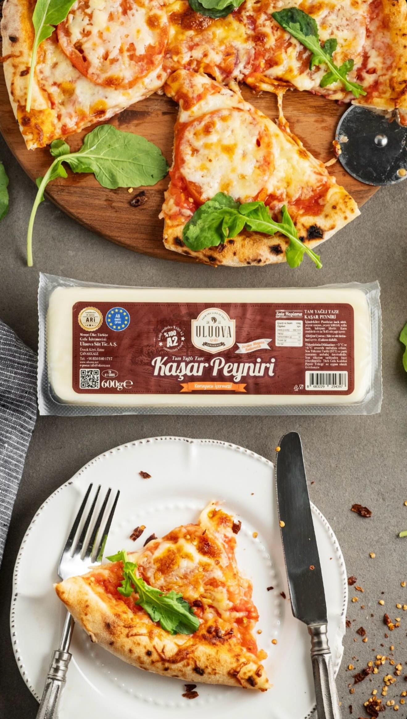 Jersey A2 Kaşar Peyniri 600 Gr - Uluova