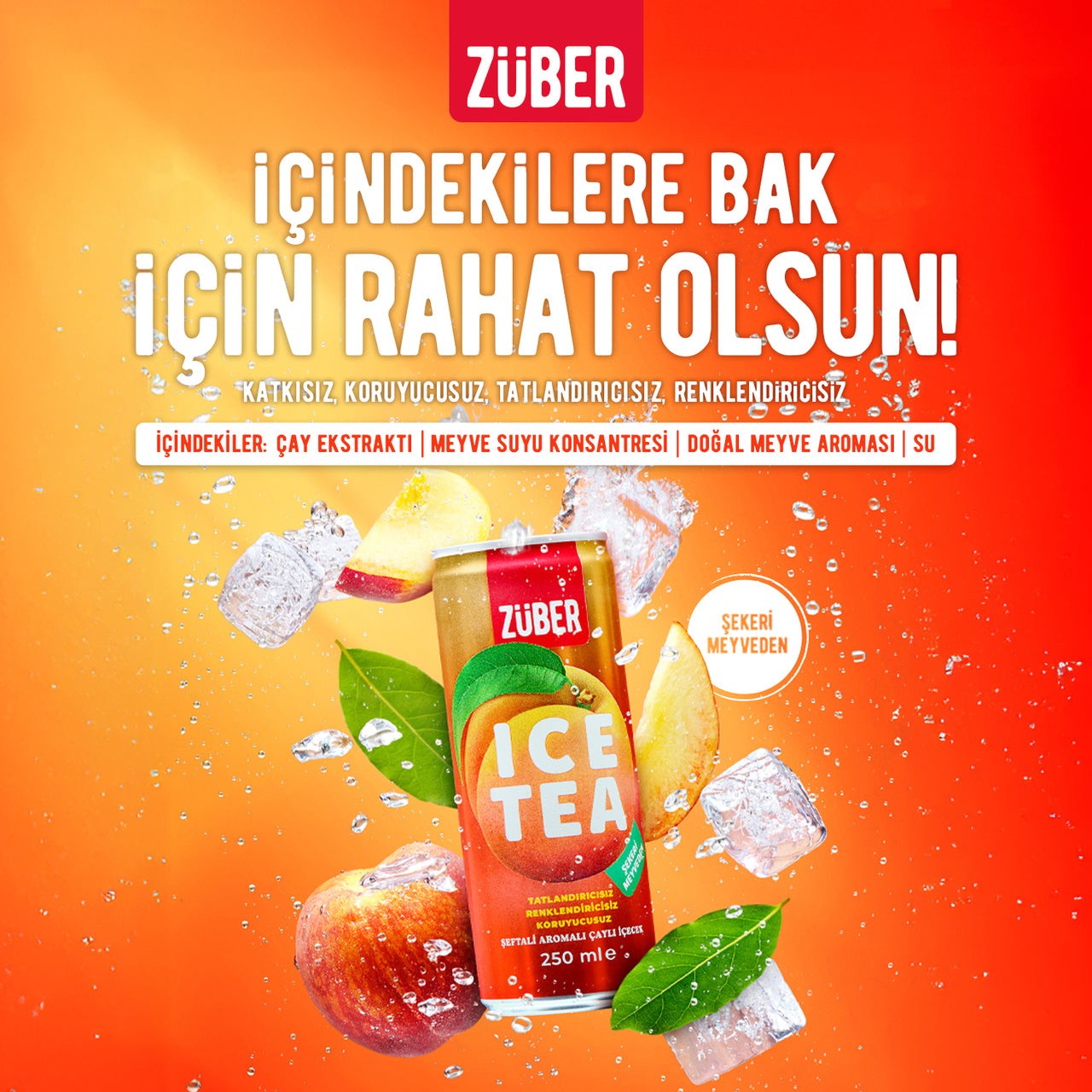 Ice Tea Şeftali 250ml - Züber