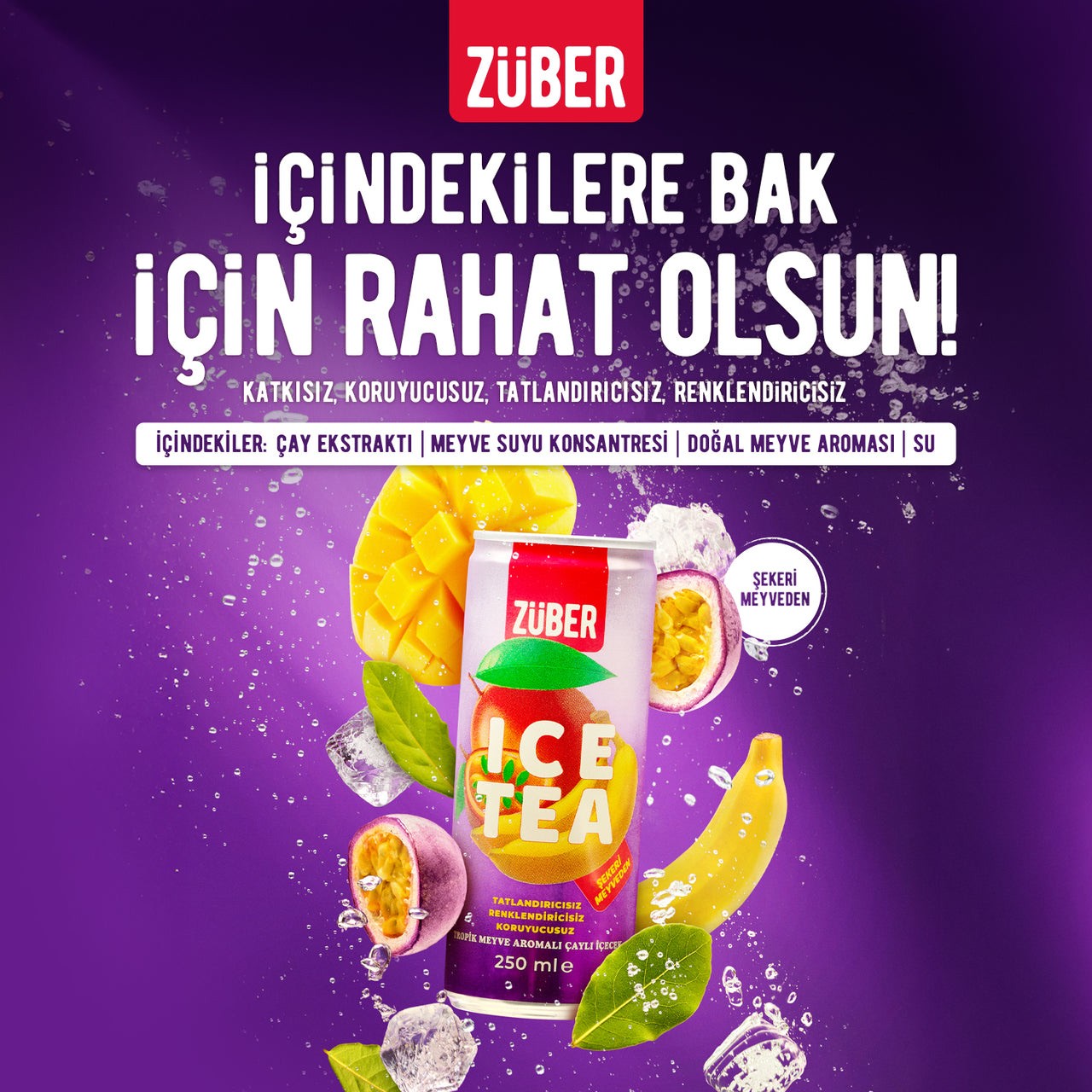 Ice Tea Tropik Meyve 250ml - Züber