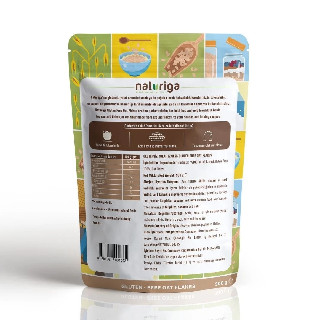 Yulaf Ezmesi (glutensiz) 300 gr - Naturiga