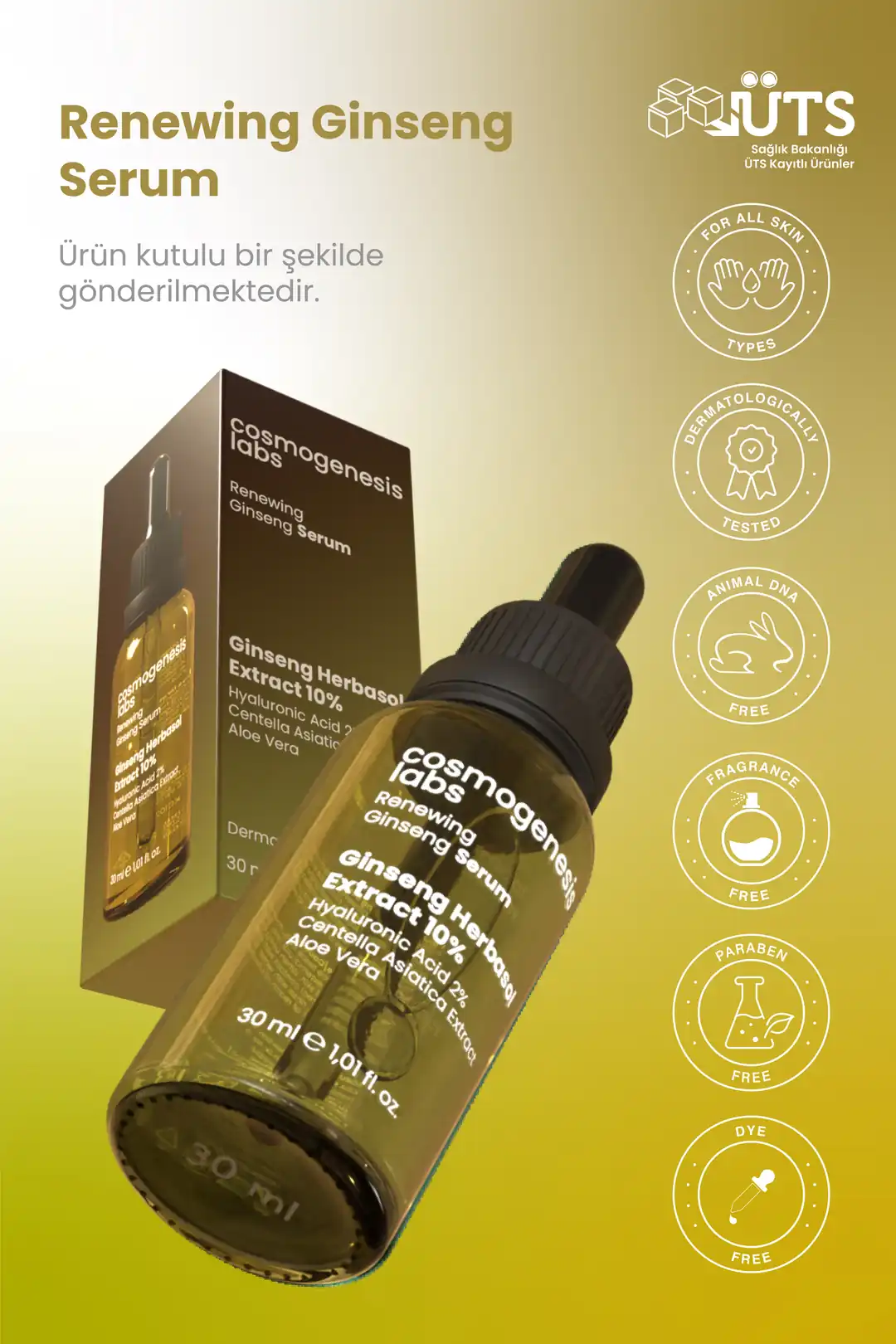Yenileyici Ginseng Serum 30 ml Vegan Yenileyici Ginseng Serum 30 ml Vegan