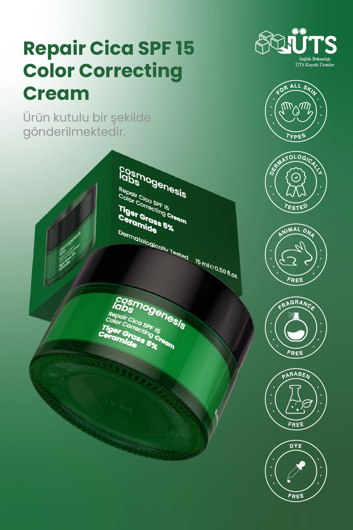 Repair Cica SPF15 Color Correcting Cream 15 ml