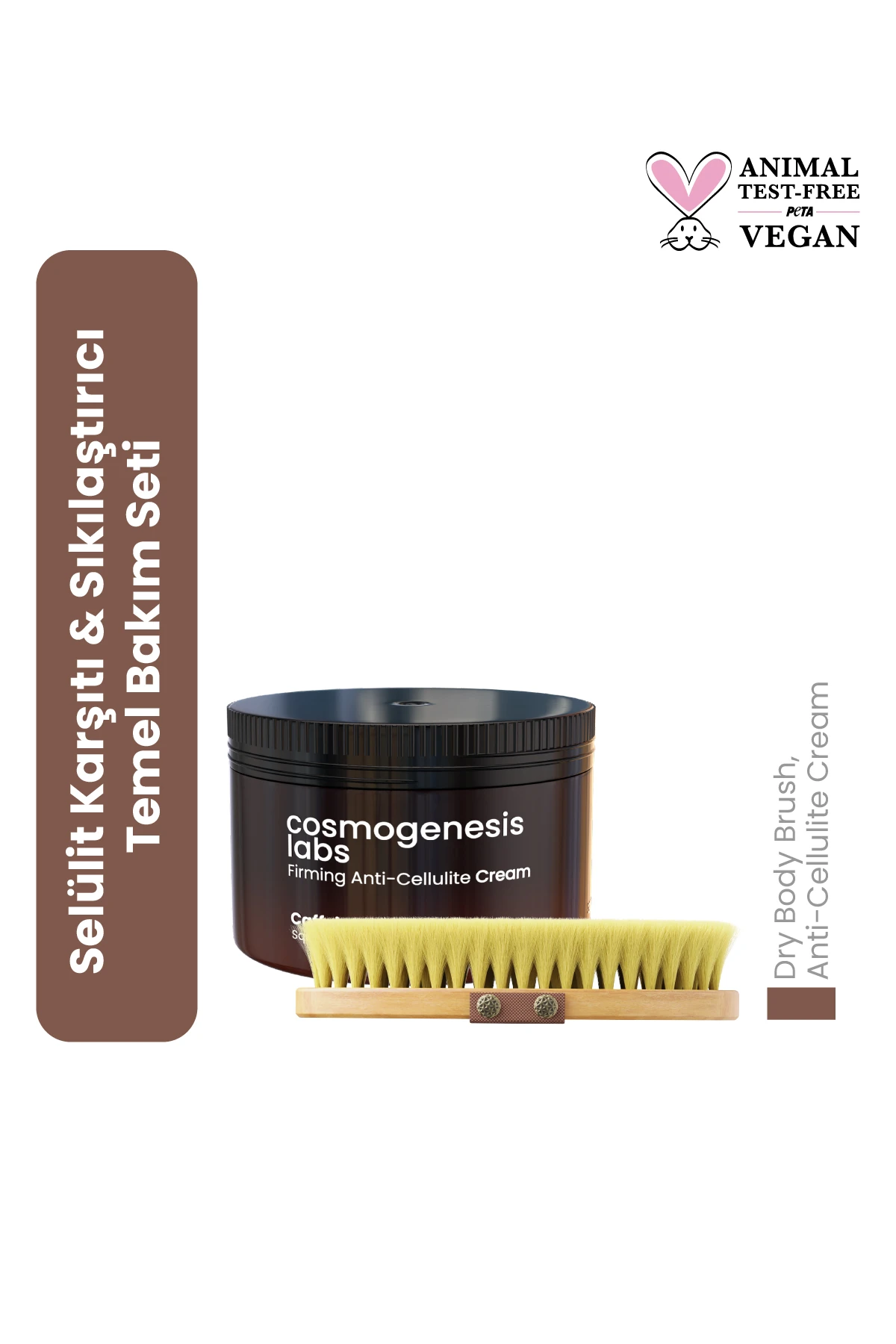 Selülit Karşıtı Ve Cilt Sıkılaştırıcı Temel Bakım Seti Vegan