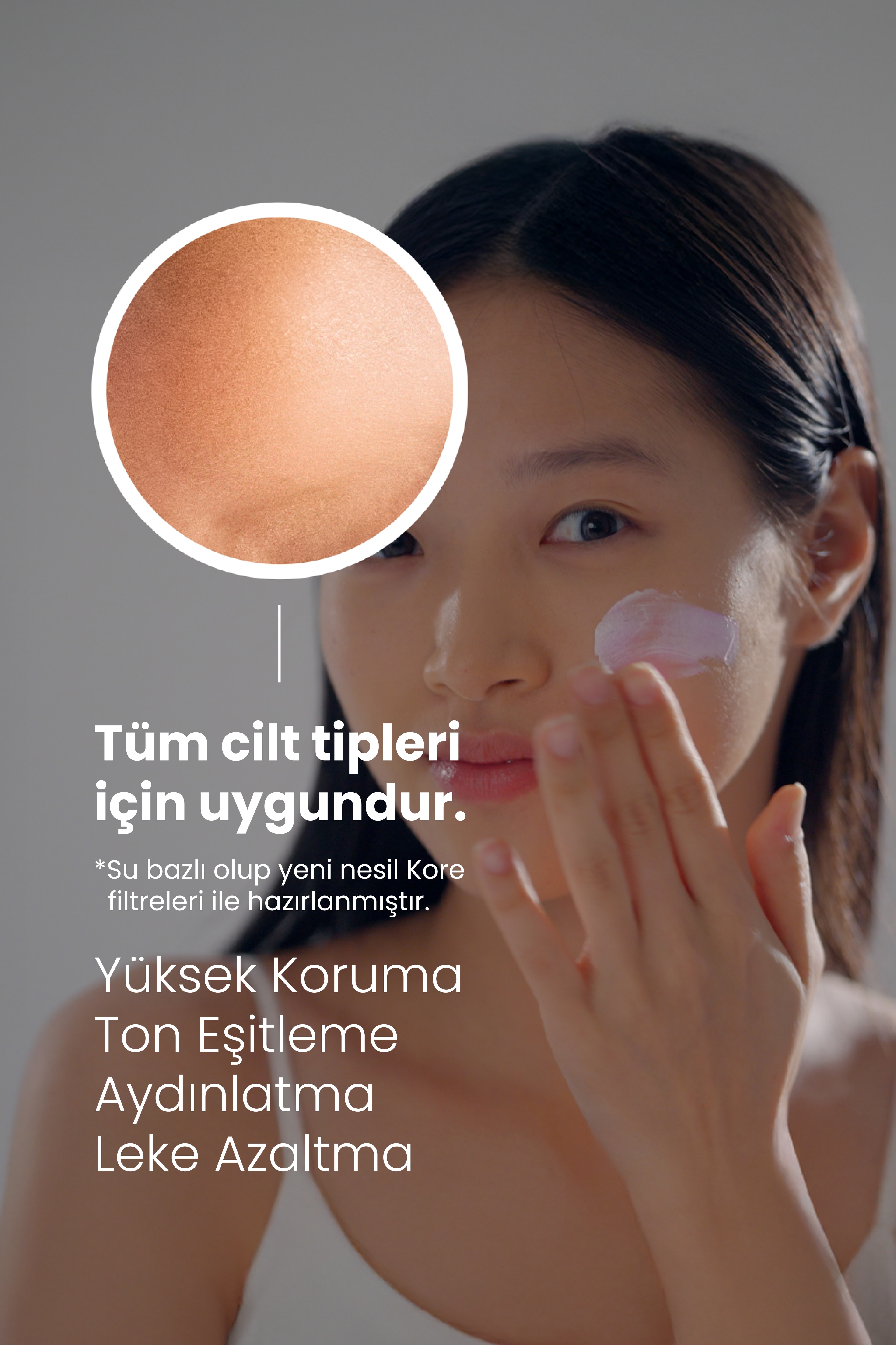 Pembe Yüz Güneş Kremi 50ml - Su Bazlı Spf 50 Ultra Koruyucu Ton Eşitleyici Vegan (Hassas Ciltler)