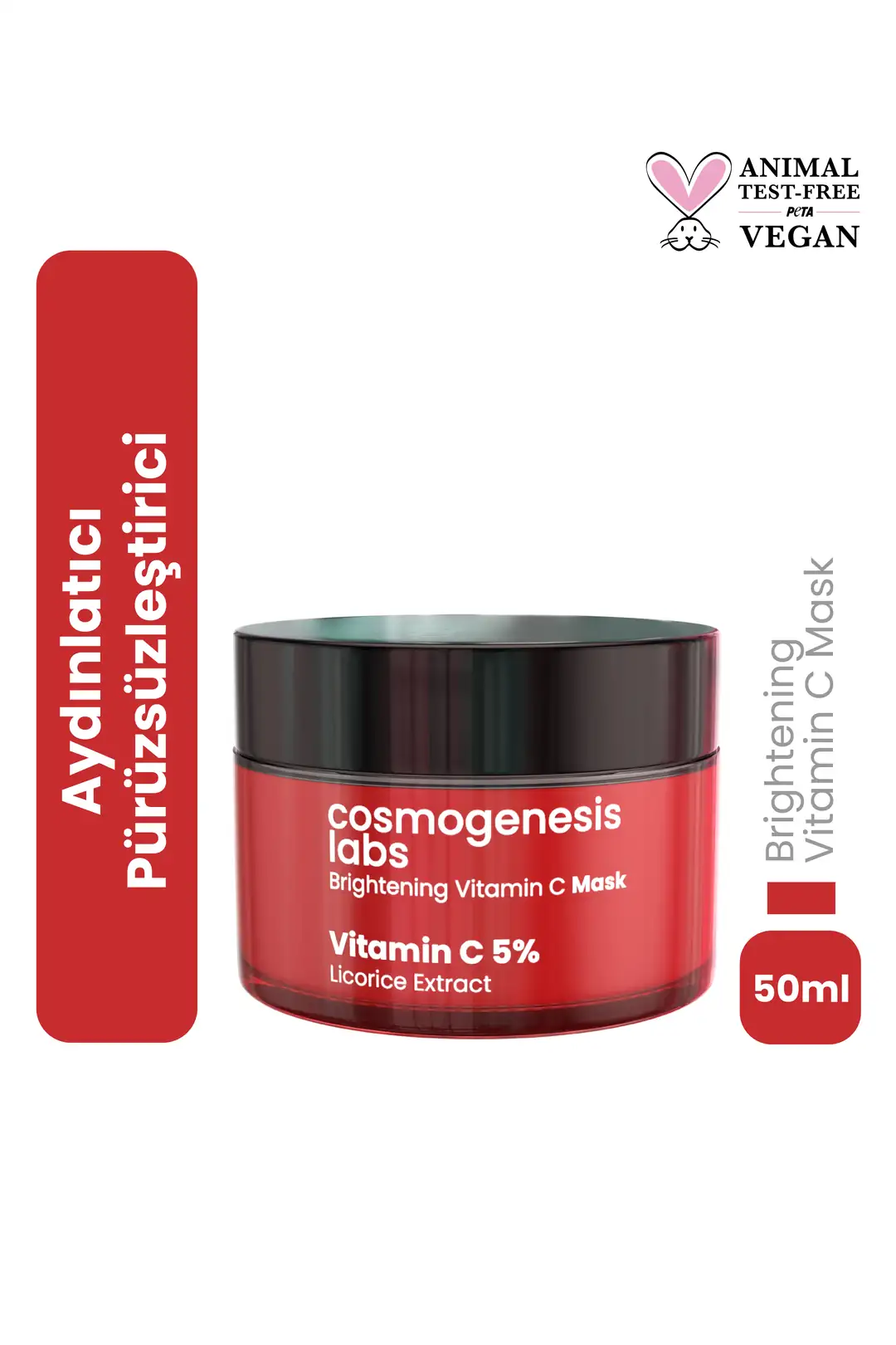 Cosmogenesis Labs Brightening Vitamin C Mask 50 ml Vegan l