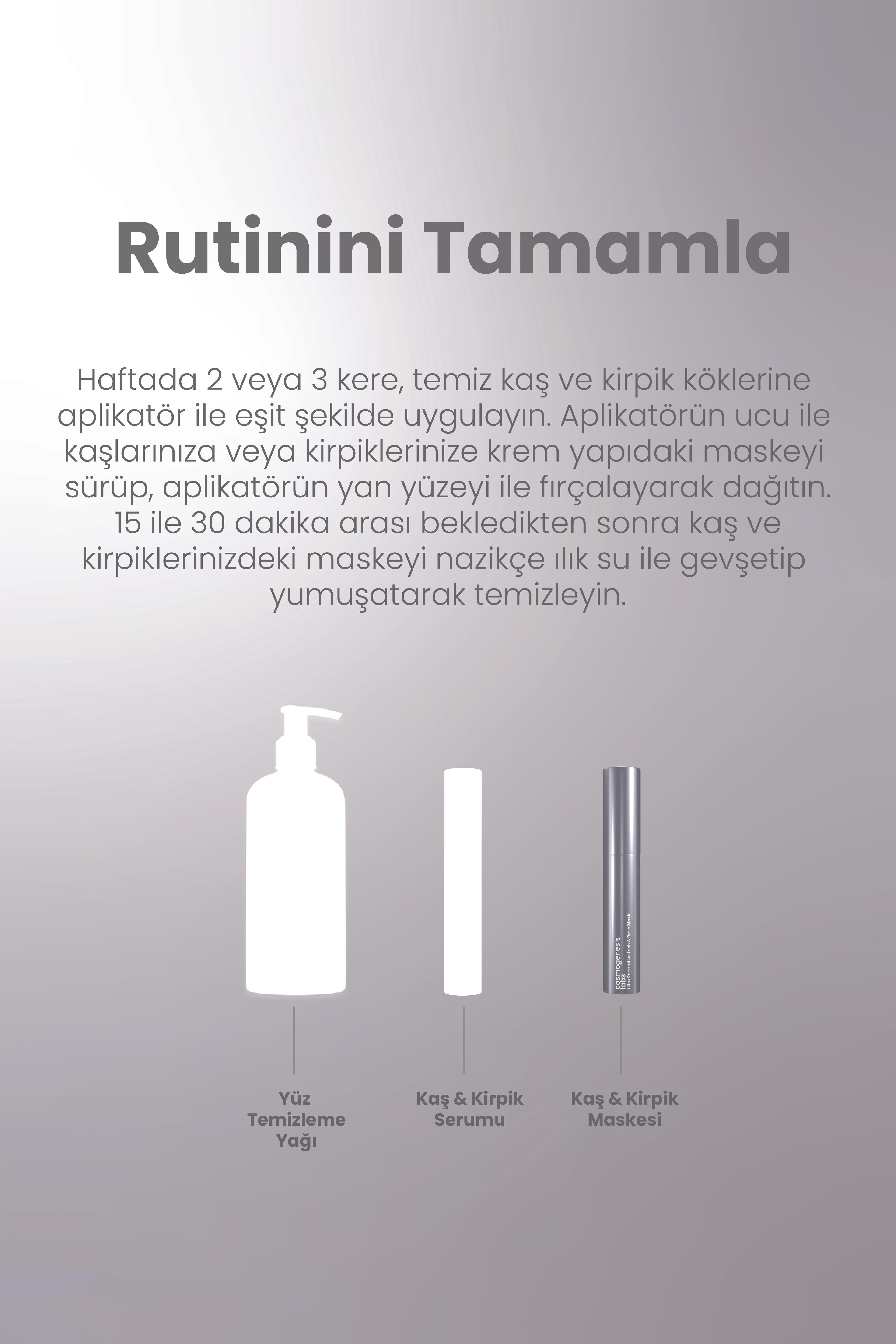 Yoğun Onarıcı Kaş & Kirpik Maskesi 9.5 ml Vegan