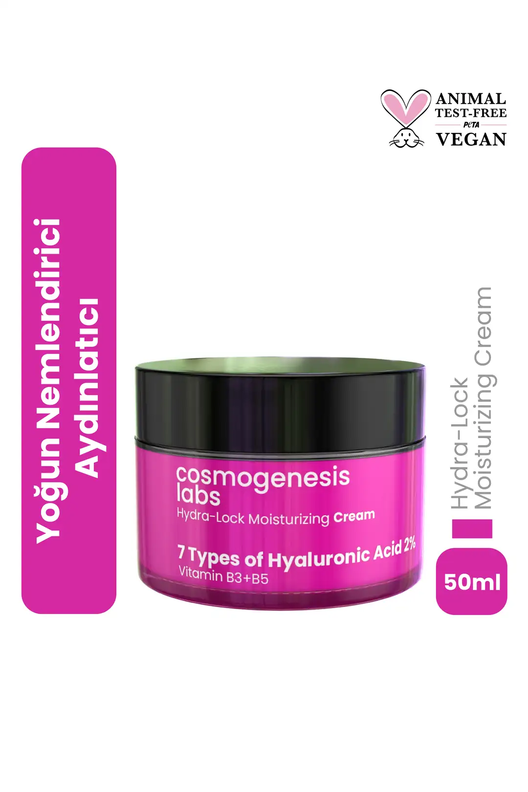 Cosmogenesis Labs Hydra-Lock Nemlendirici Krem 50 ml Vegan l
