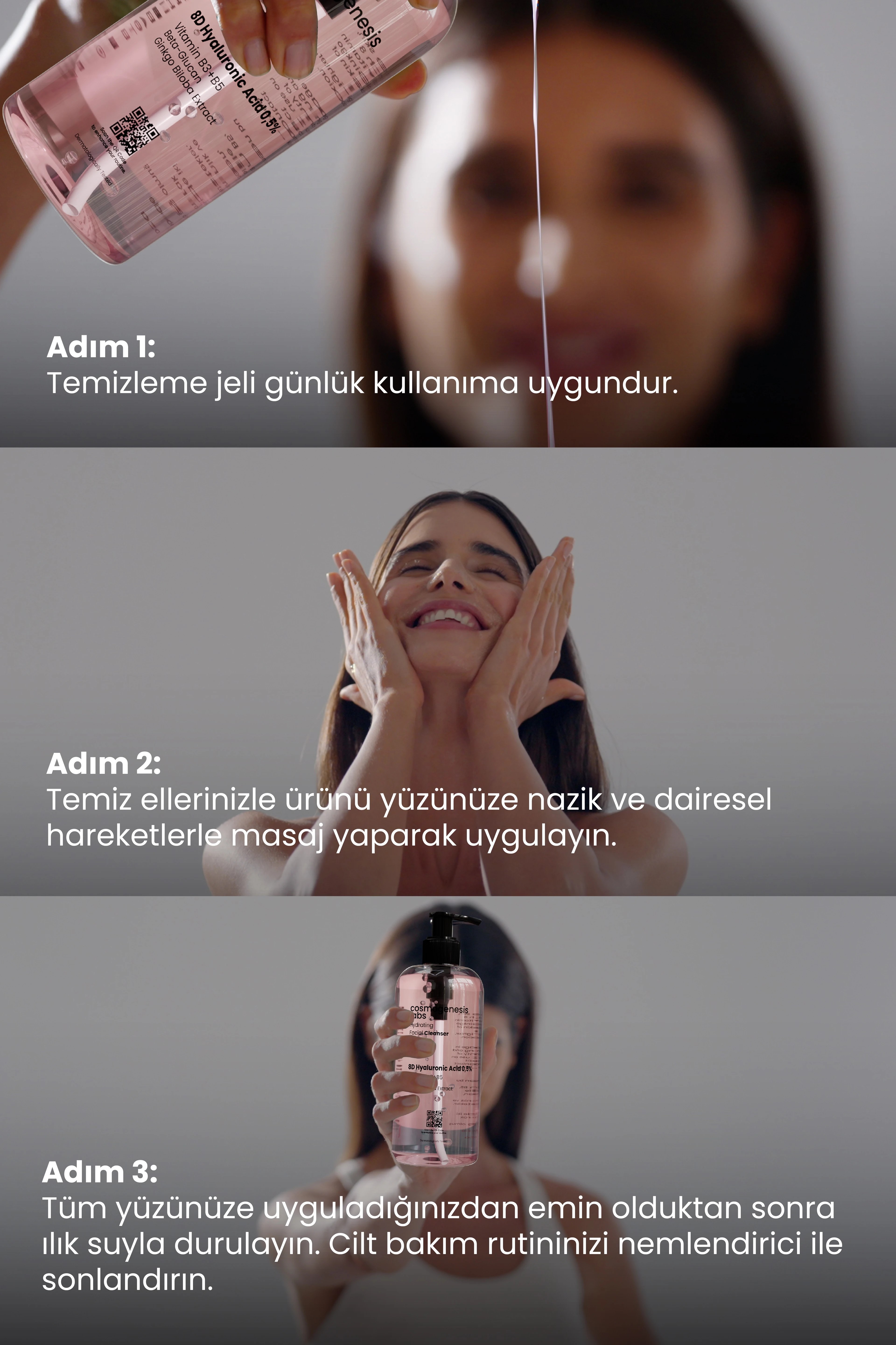 Kuru - Hassas Ciltlere Özel Yüz Temizleme Jeli 400ml - Arındırıcı Yatıştırıcı Bariyer Güçlendirici Vegan