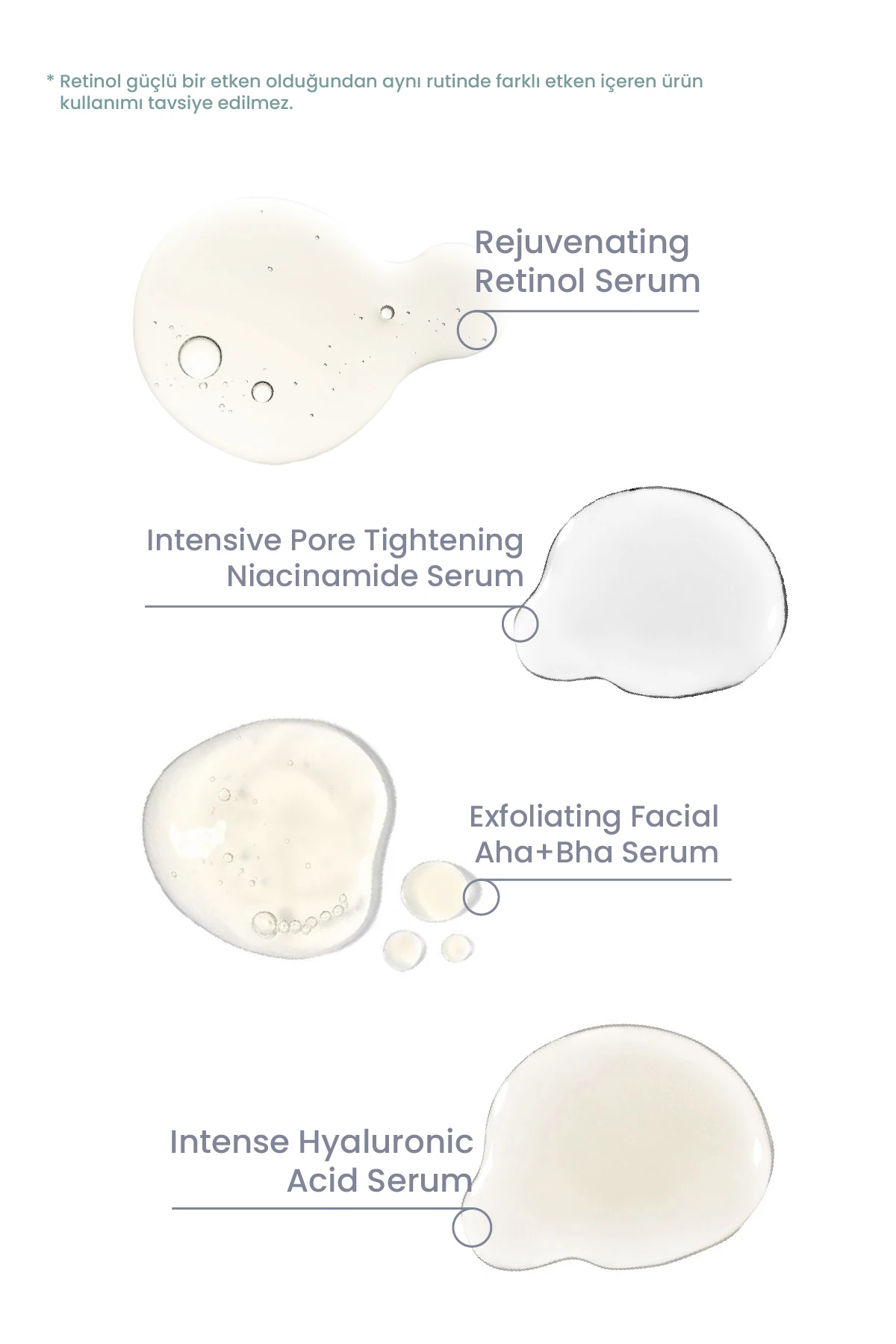 Temel 4'lü Cilt Serum Seti Vegan (Avantajlı Paket)