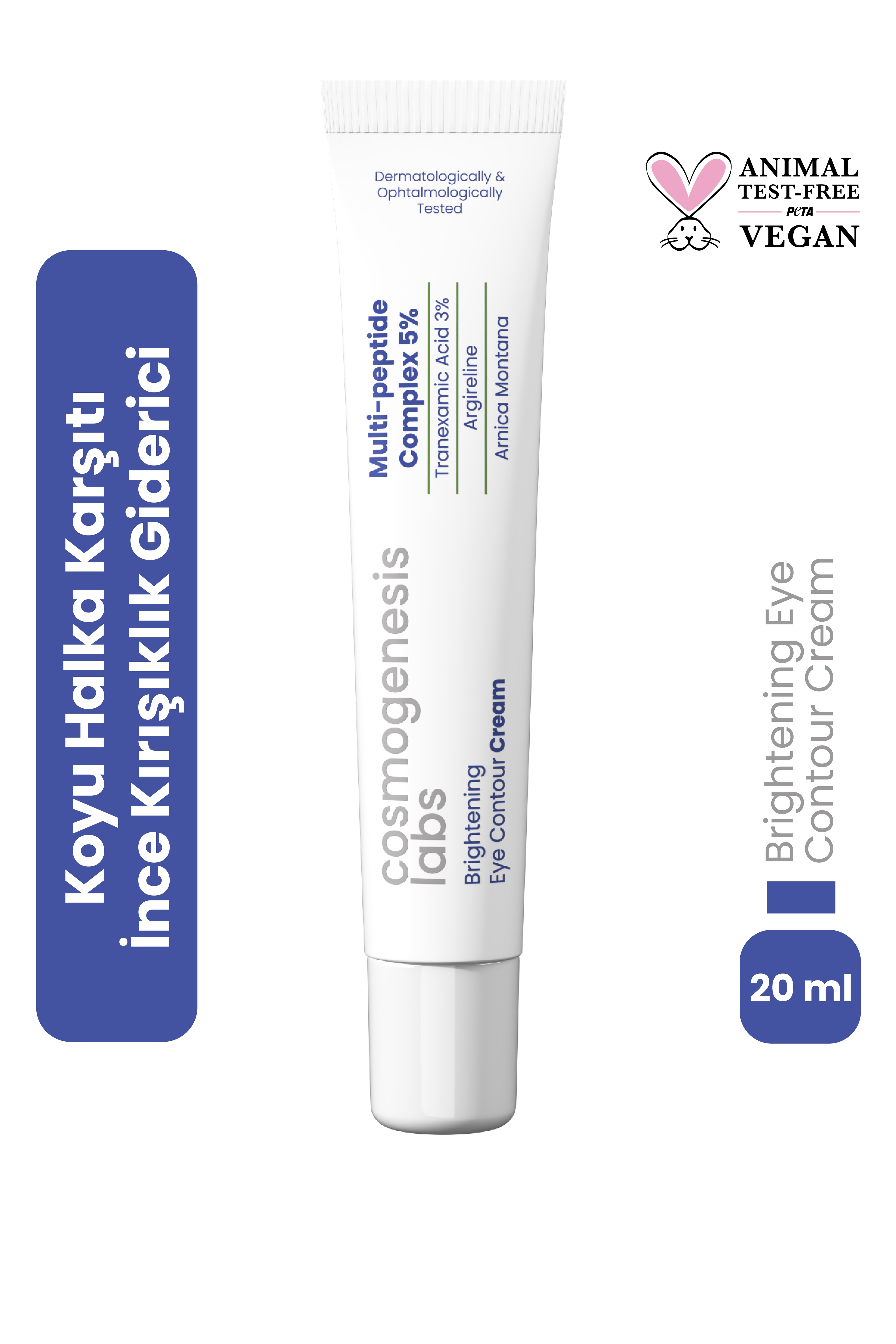 Aydınlatıcı & Koyu Halka Karşıtı Göz Çevresi Krem 20 ml Vegan