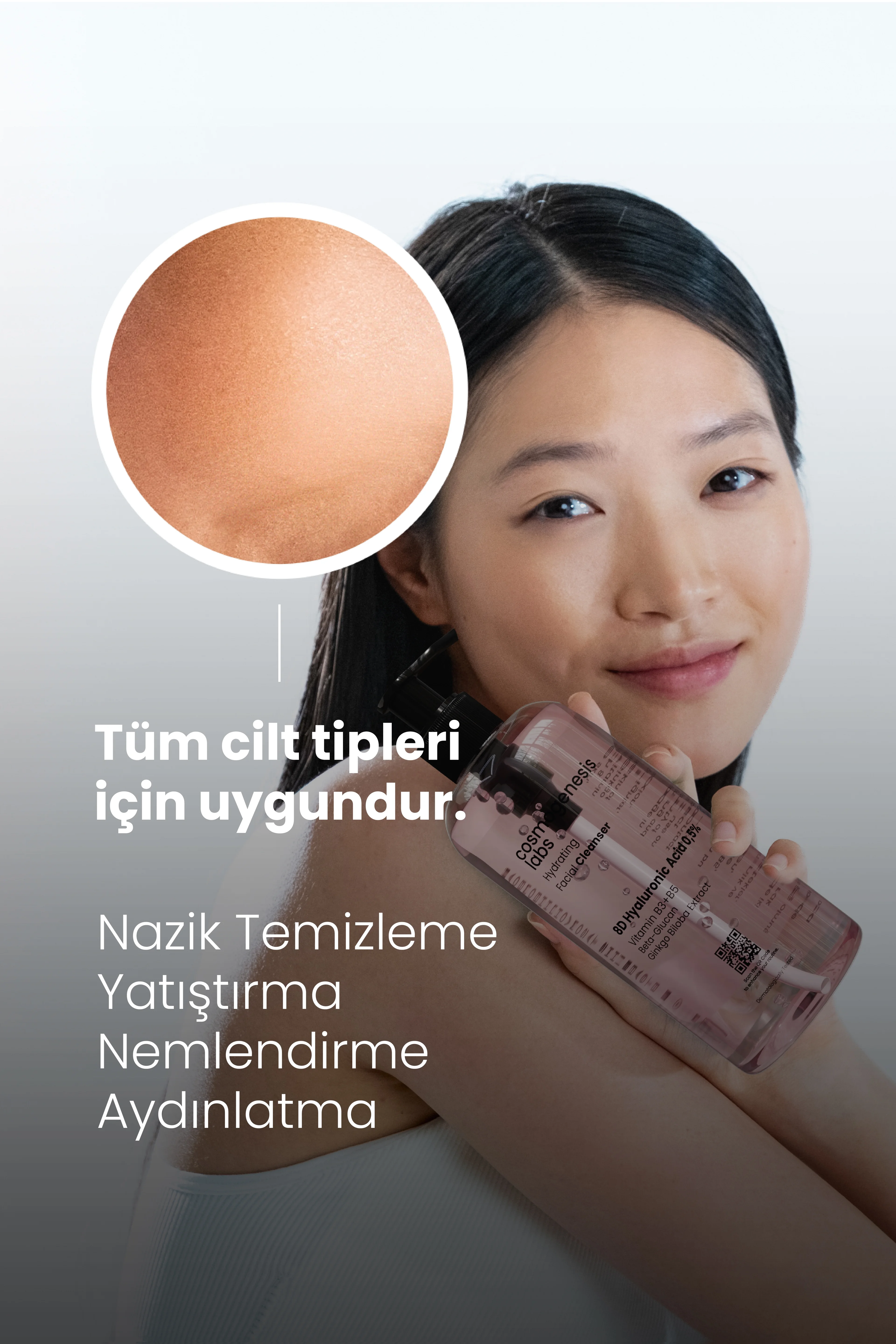 Kuru - Hassas Ciltlere Özel Yüz Temizleme Jeli 400ml - Arındırıcı Yatıştırıcı Bariyer Güçlendirici Vegan