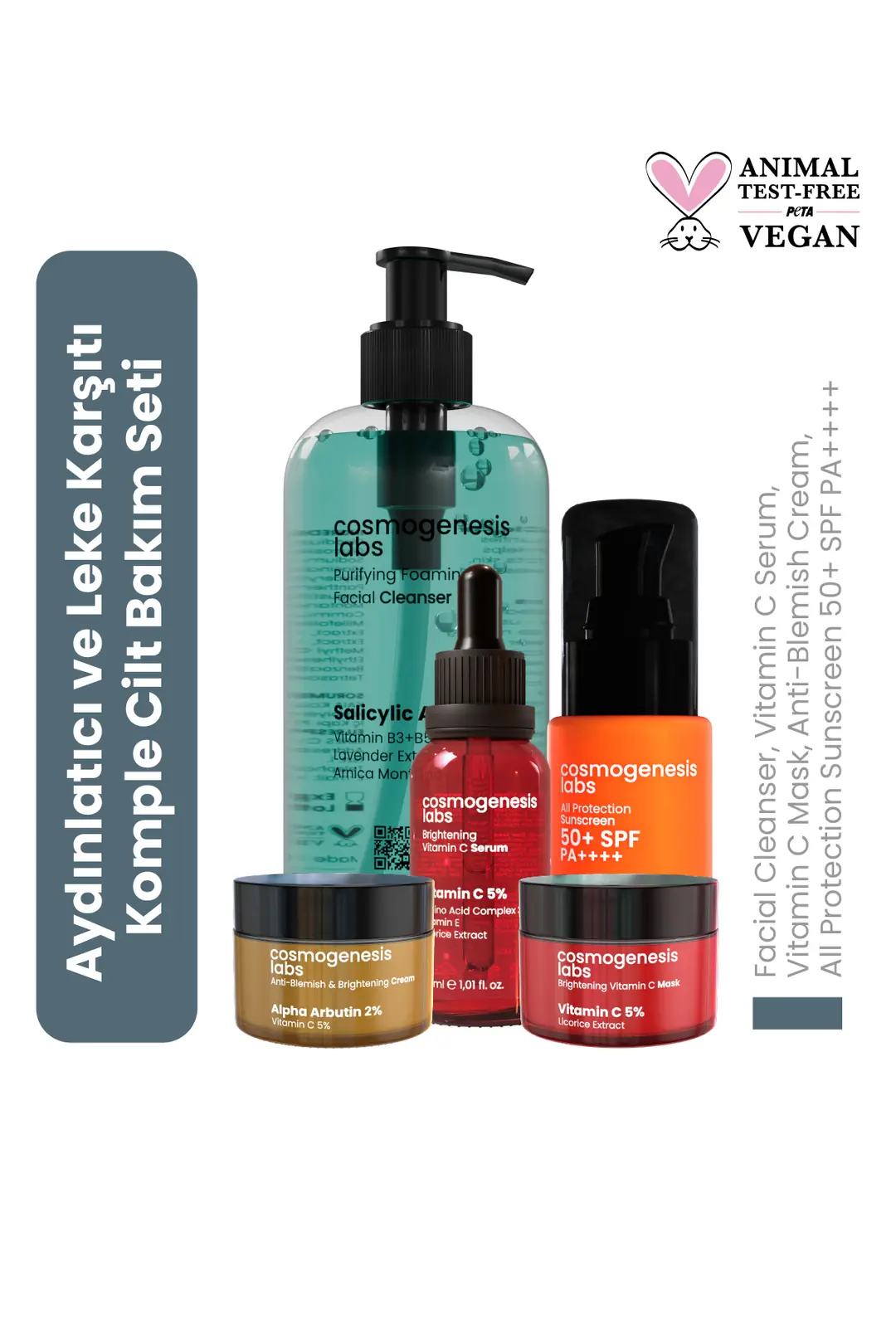 Cosmogenesis Labs Brightening & Anti-Dark Spot Complete Skincare