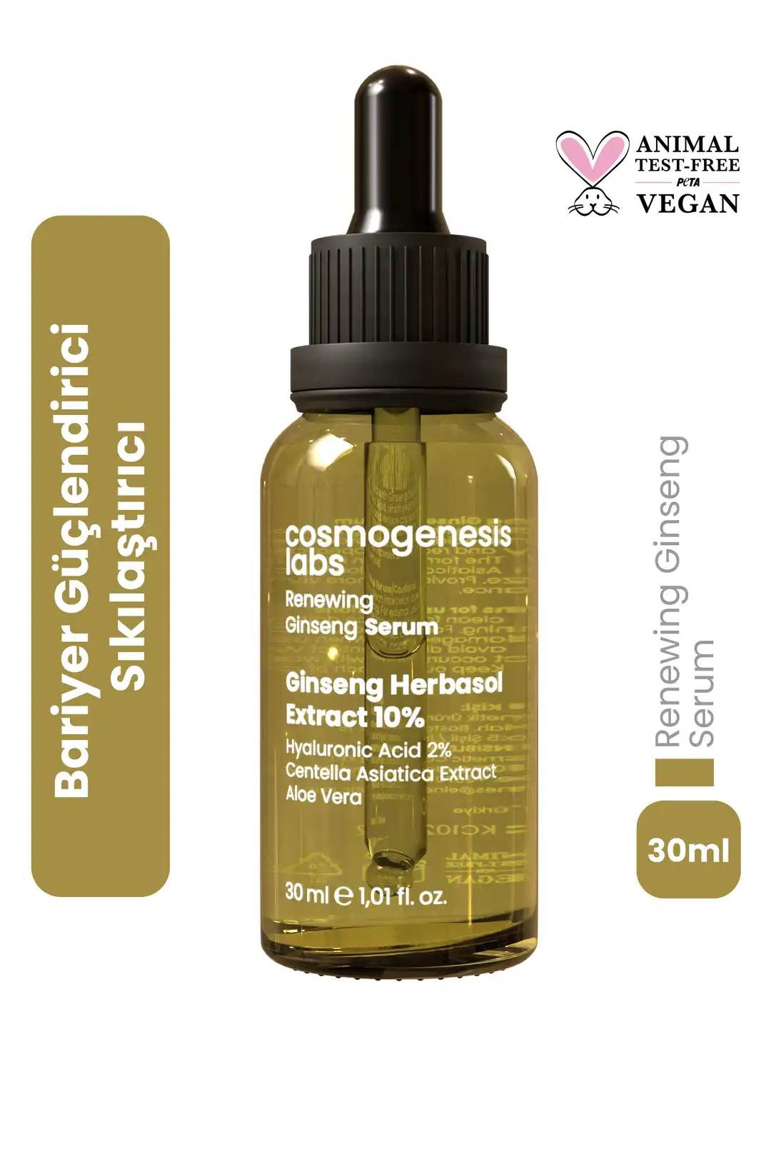 Cosmogenesis Labs Renewing Ginseng Serum 30 ml Vegan l