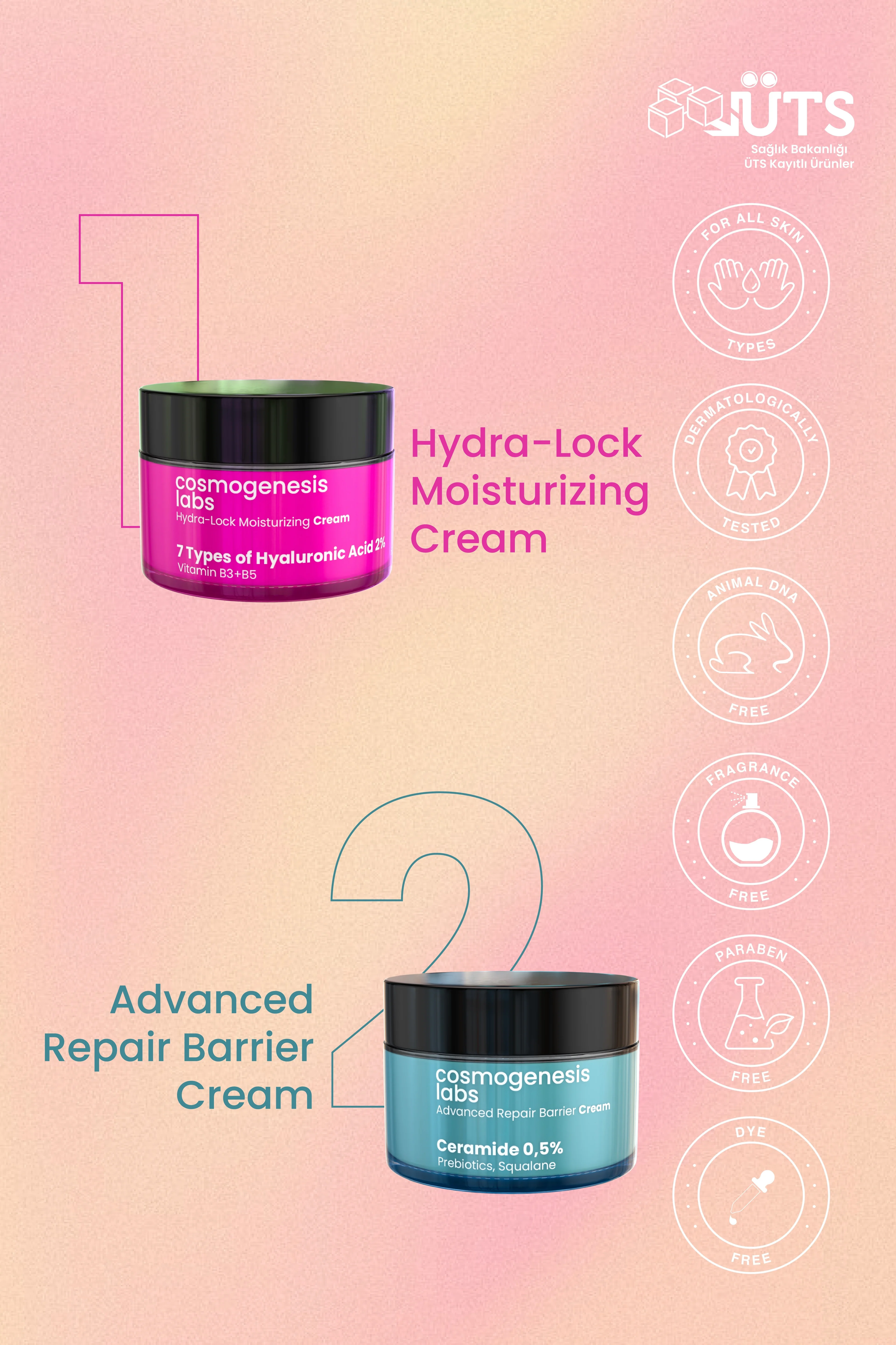 Yoğun Nemlendirici ve Bariyer Güçlendirici Cilt Bakım Seti Vegan