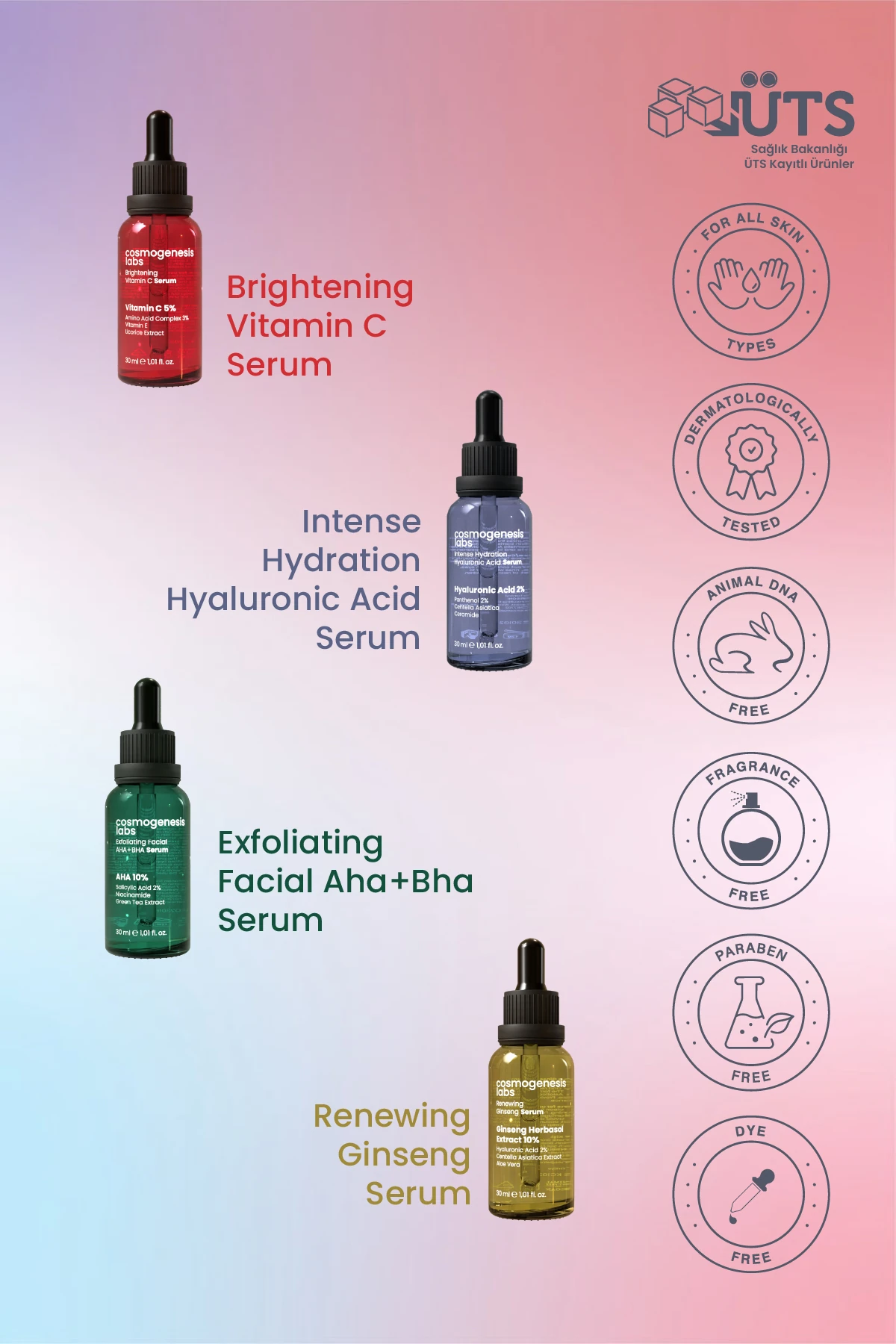 Antioksidan Koruyucu & Aydınlatıcı Cilt Serumu Bakım Seti Vegan