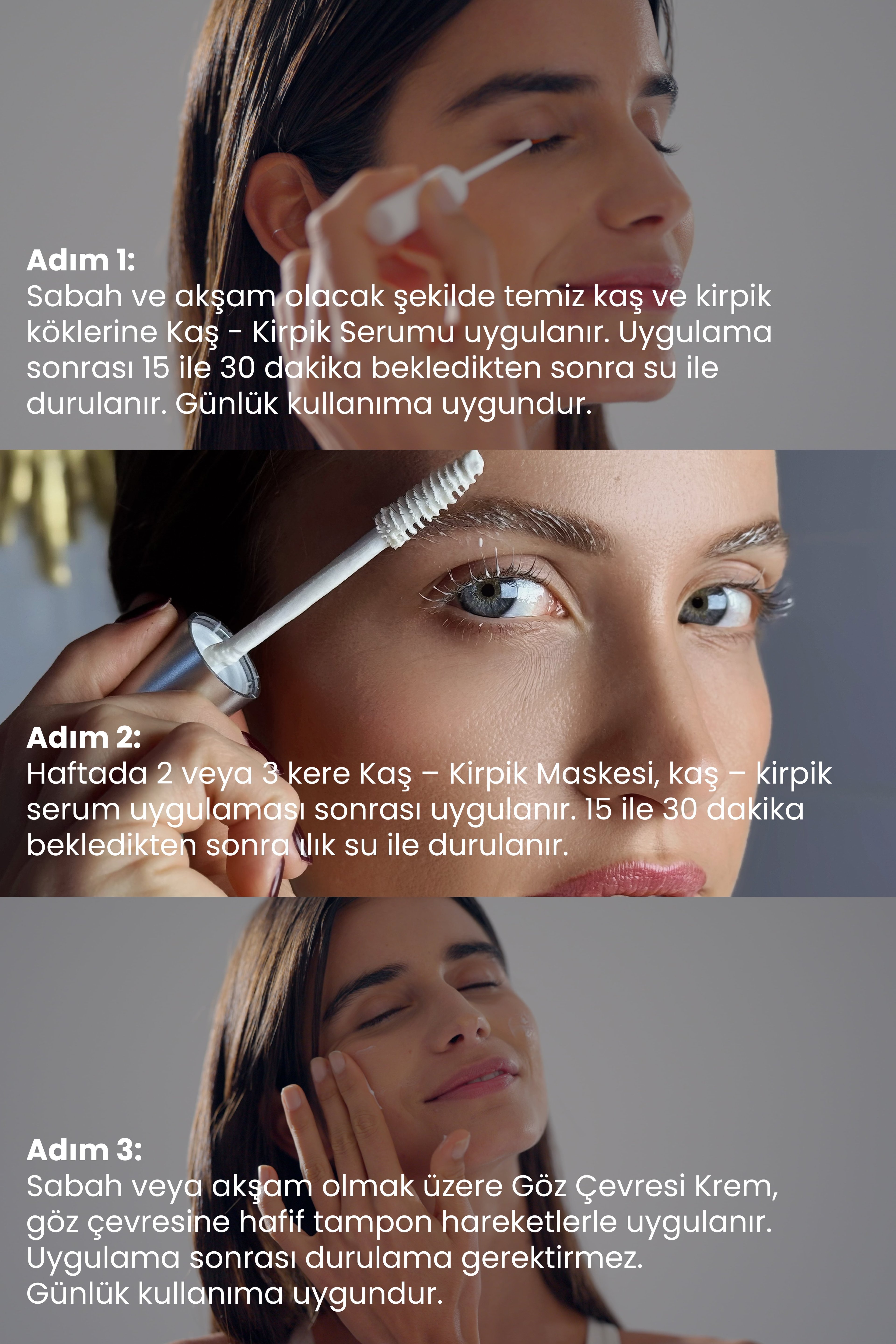 Kaş, Kirpik ve Göz Çevresi Bakım Seti Vegan