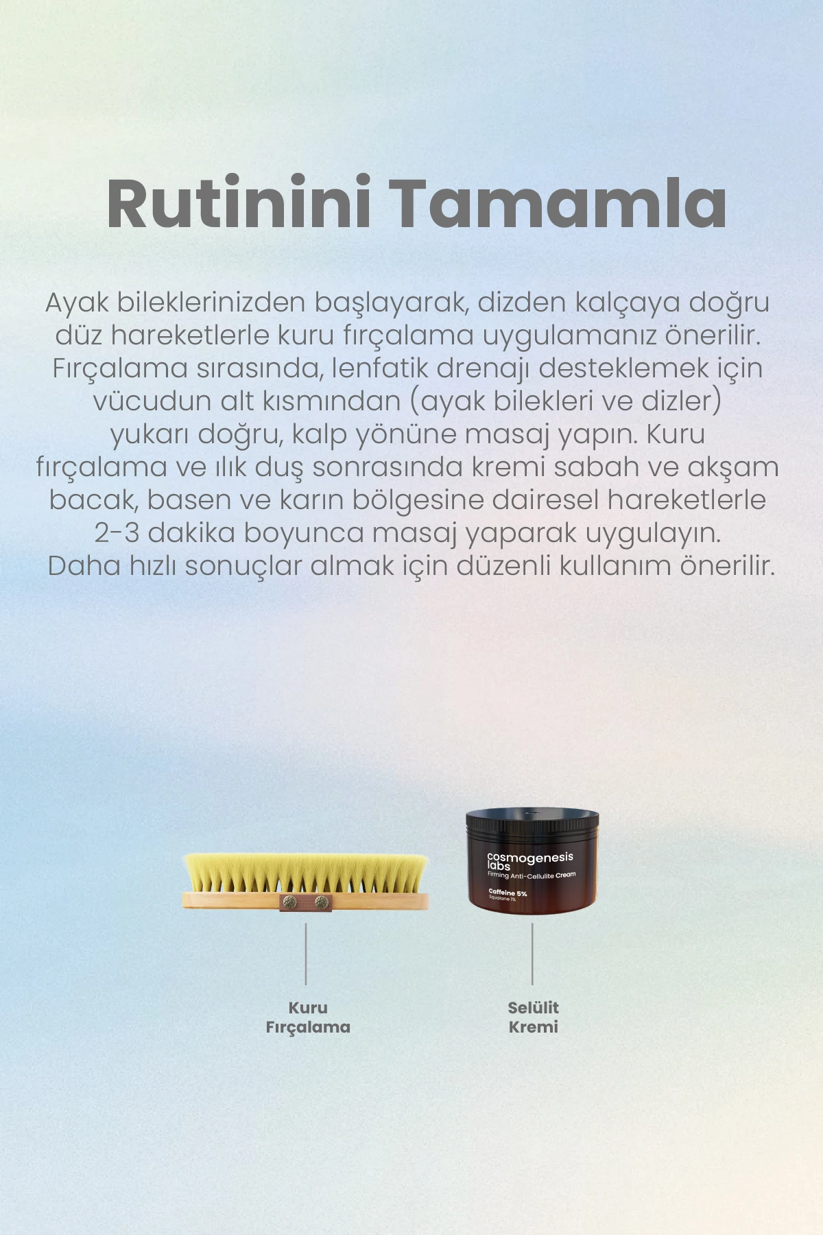 Selülit Karşıtı Ve Cilt Sıkılaştırıcı Temel Bakım Seti Vegan