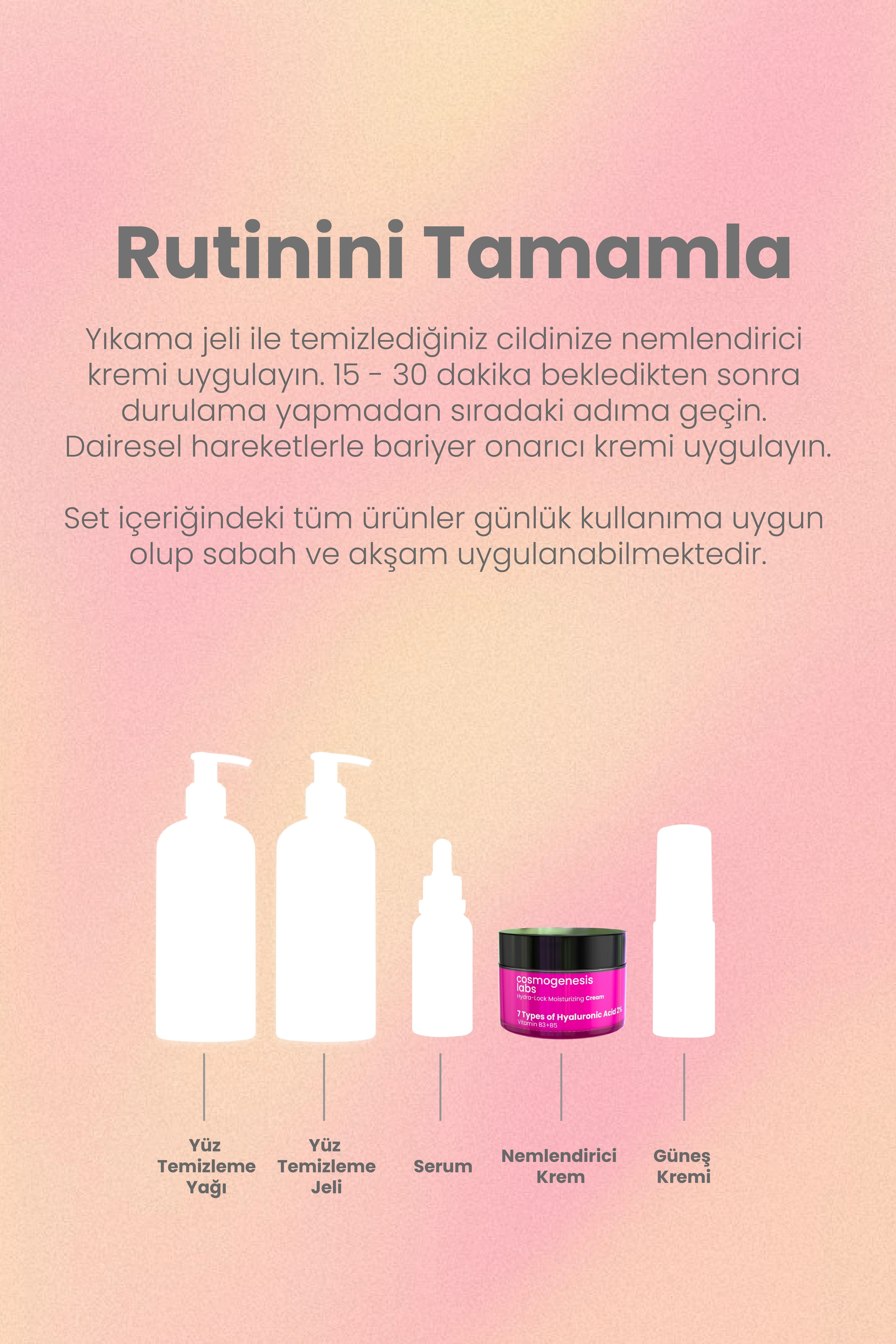 Yoğun Nemlendirici ve Bariyer Güçlendirici Cilt Bakım Seti Vegan