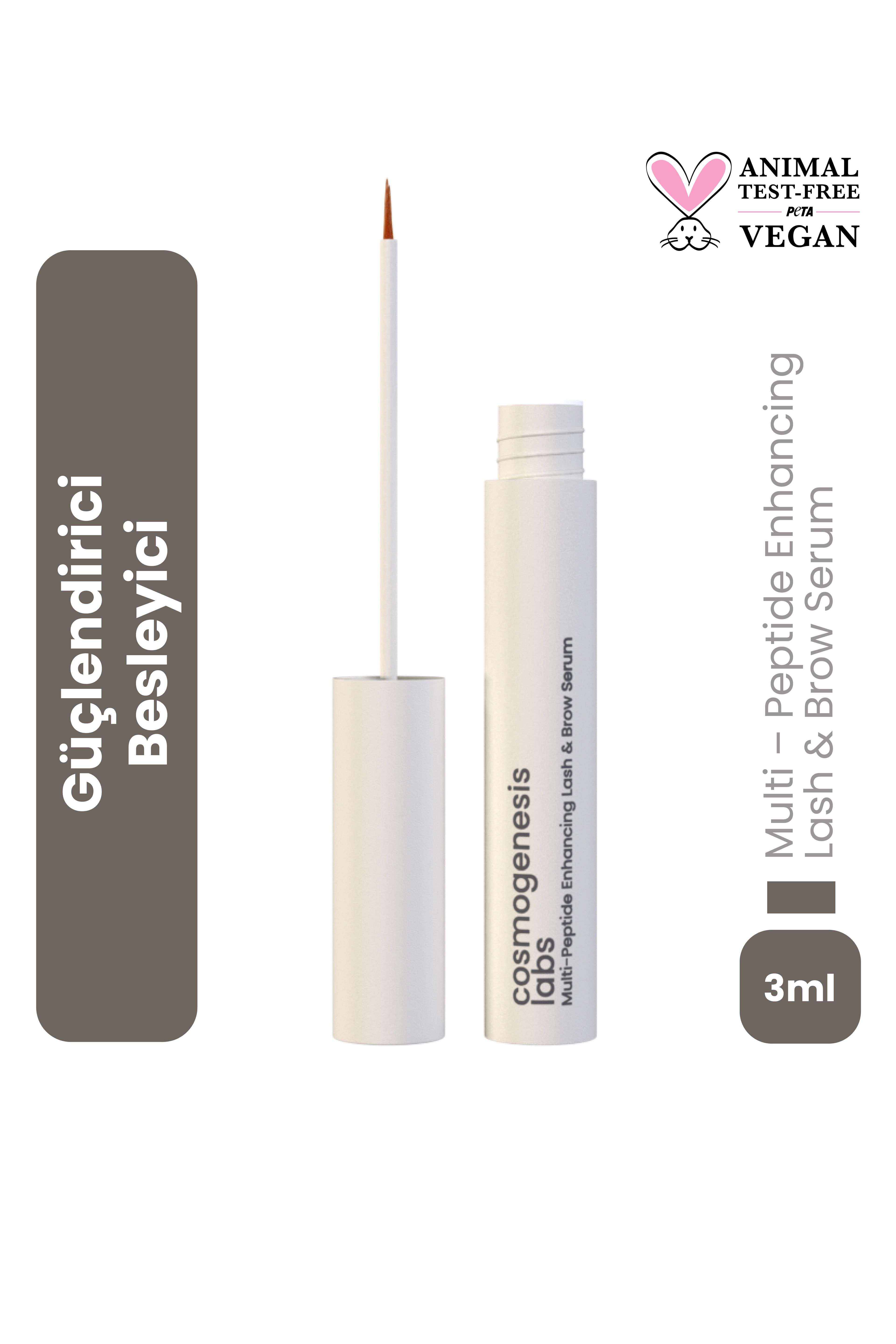 Multi-Peptide Enhancing Lash & Brow Serum 3 ml Vegan