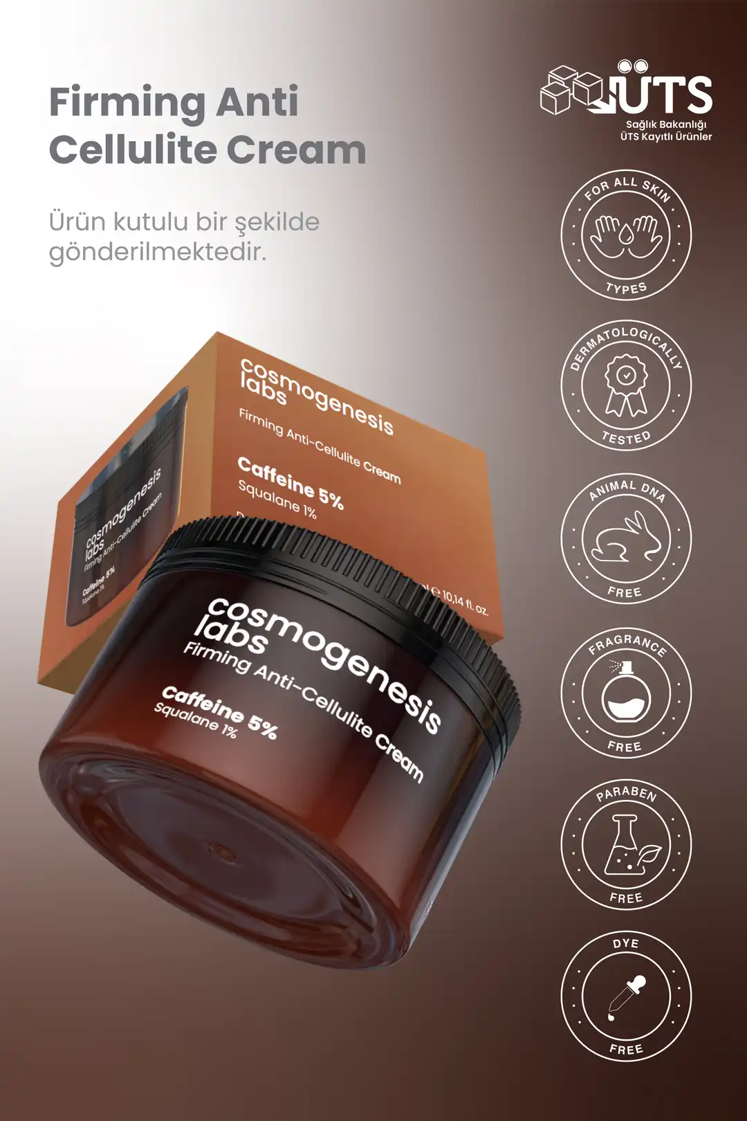 Cosmogenesis Labs Firming Anti-Cellulite Cream 300 ml Vegan l