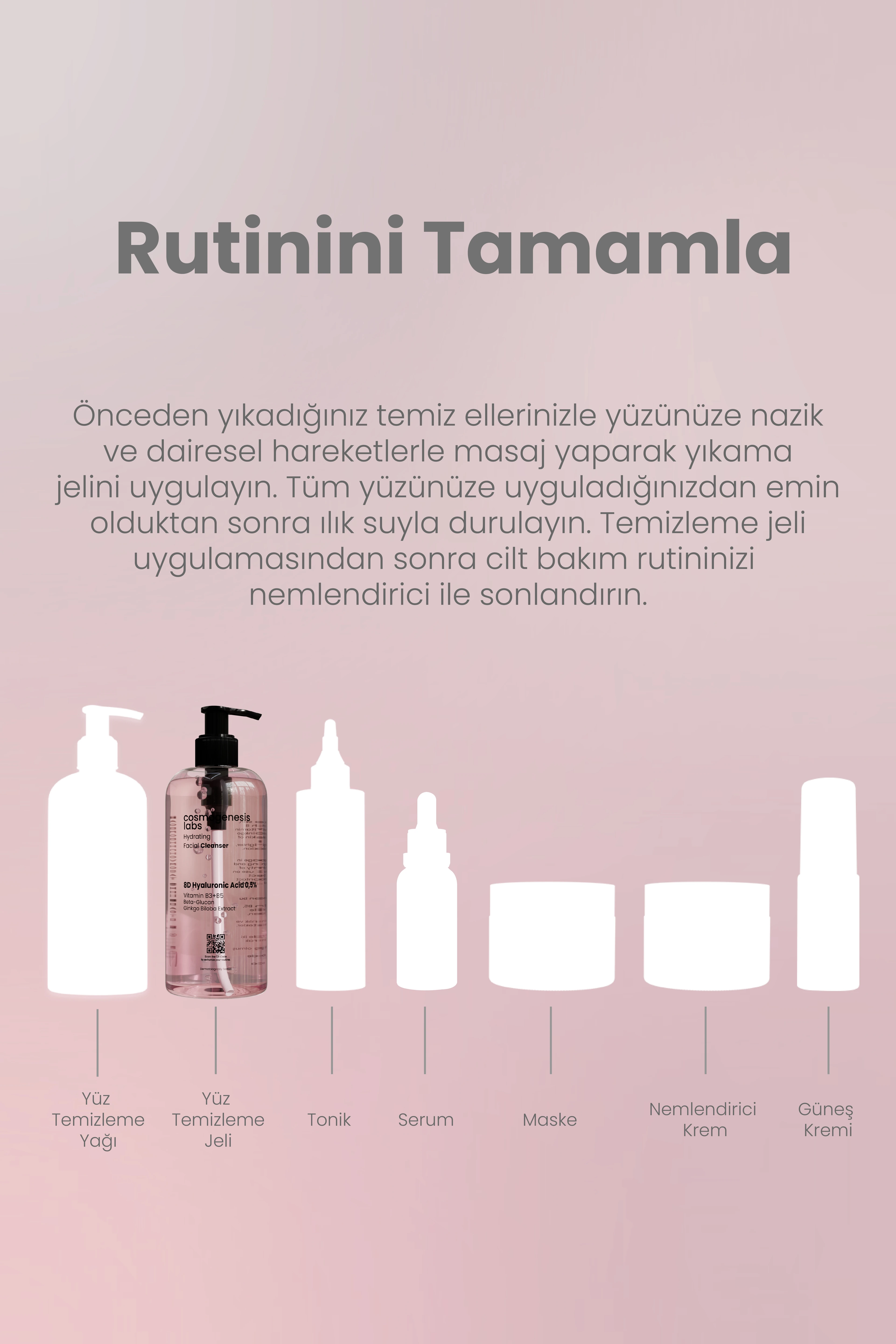 Kuru - Hassas Ciltlere Özel Yüz Temizleme Jeli 400ml - Arındırıcı Yatıştırıcı Bariyer Güçlendirici Vegan