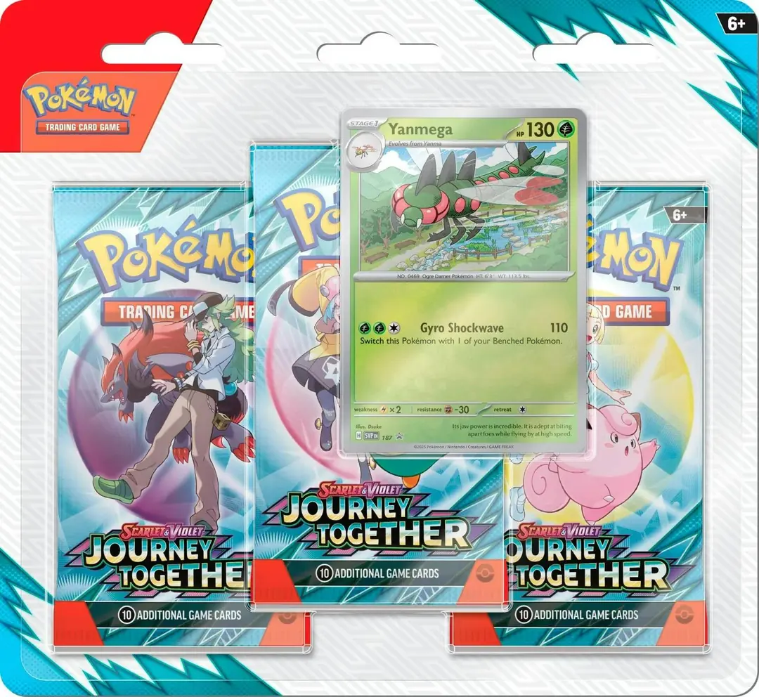 3 Pack Blister: Yanmega Pokemon Journey Together