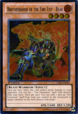Brotherhood of the Fire Fist - Bear (UTR) - Cosmo Blazer (CBLZ)