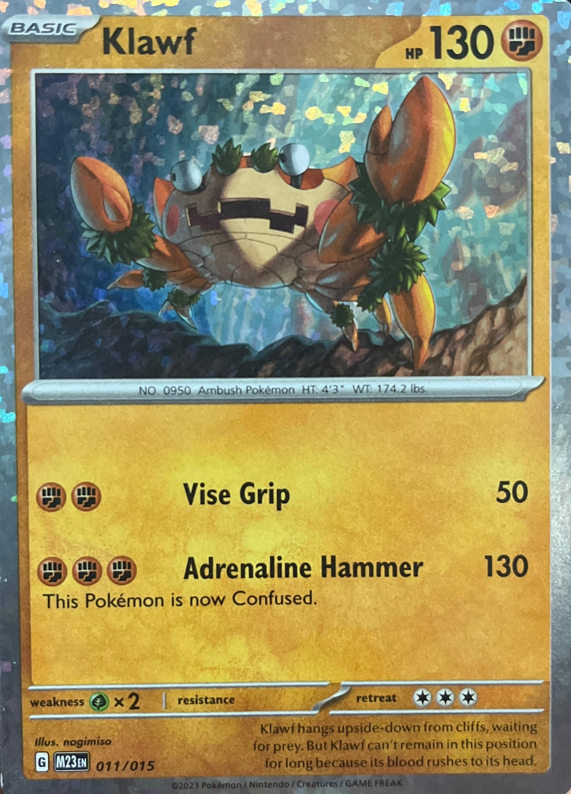 Klawf Pokemon McDonalds 2023 #011