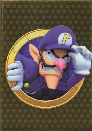 Panini Super Mario Gold Waluigi Kart