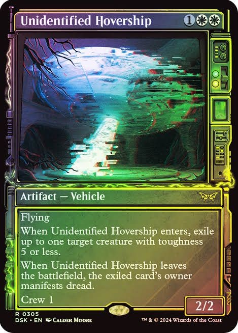 Duskmourn: House of Horror Variants Foil: Unidentified Hovership R-0305