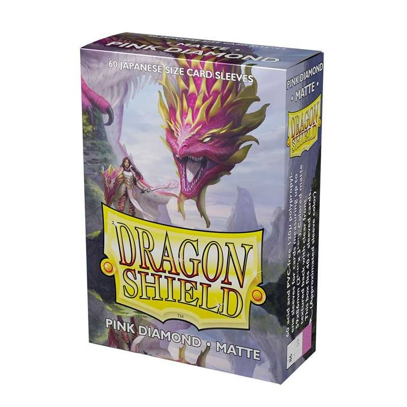 Dragon Shield Small Sleeves - Japanese Matte Pink Diamond 'Cornelia' (60 Sleeves)