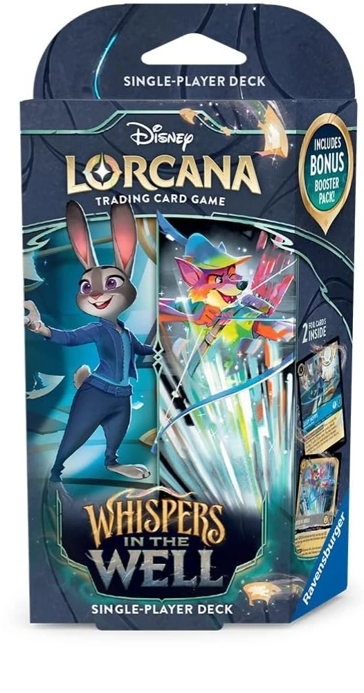 DISNEY LORCANA  -  WHISPERS IN THE WELL  -  STARTER DECK - JUDY HOPPS AND ROBIN HOOD 