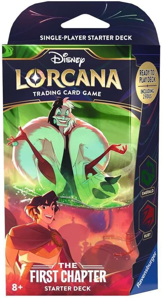 Disney Lorcana: The First Chapter Starter Deck (Emerald & Ruby) 