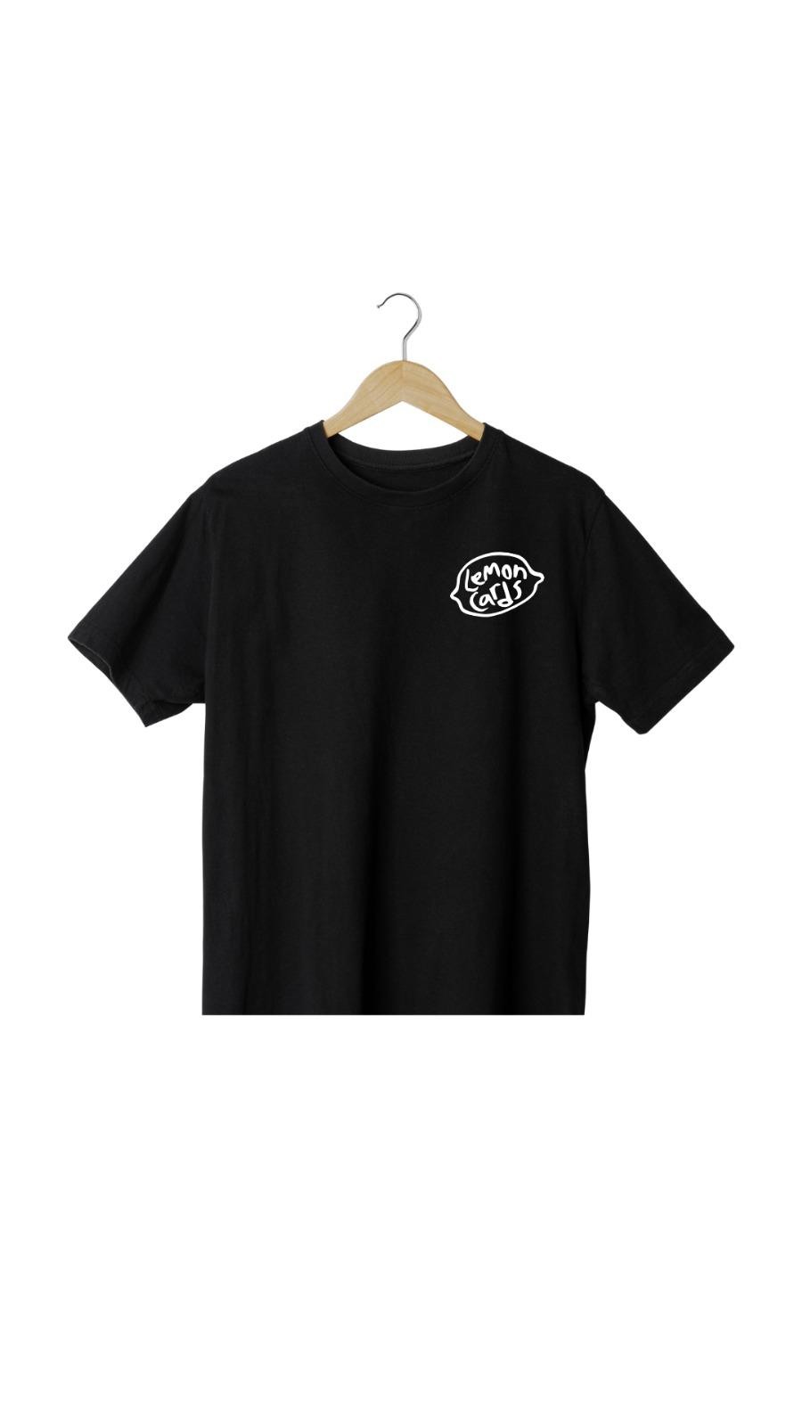 Lemon Cards Logo baskılı siyah T-shirt
