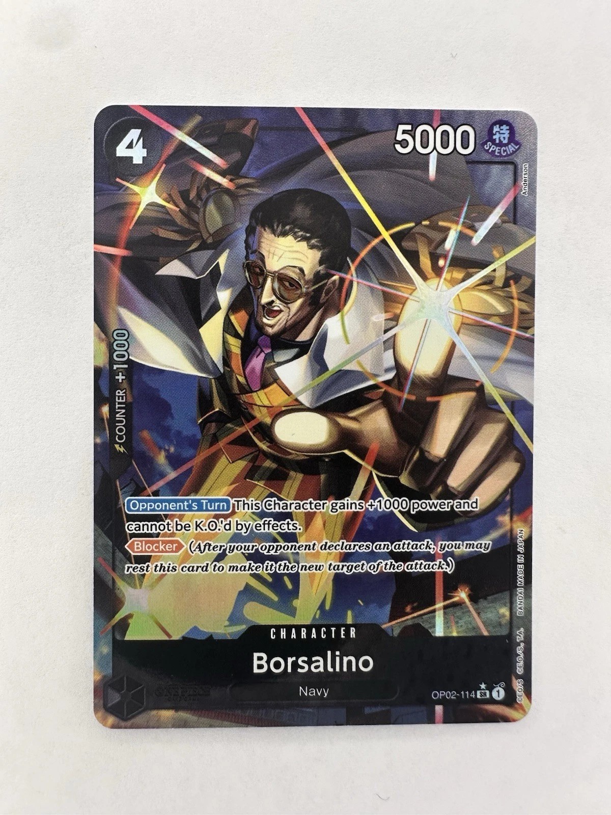 Borsalino (Alternate Art) One Piece • SR • OP02-114