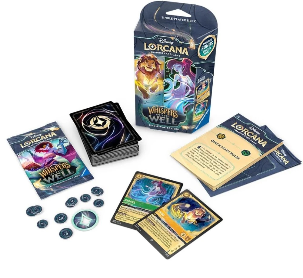 DISNEY LORCANA  -  WHISPERS IN THE WELL  -  STARTER DECK - SIMBA AND MEGARA