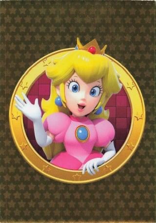 Panini Super Mario Gold Peach kart
