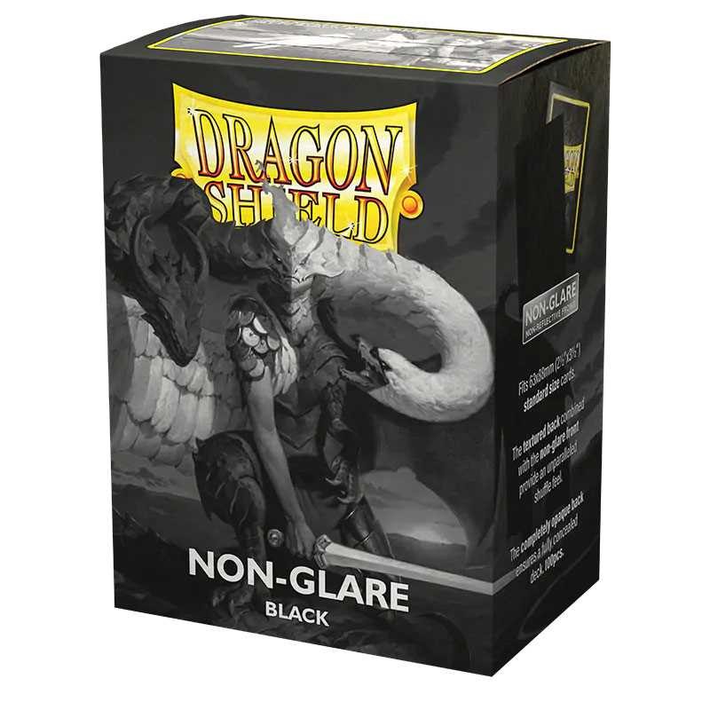 Dragon Shield Matte Standard - Non-Glare Black (100 Sleeves)