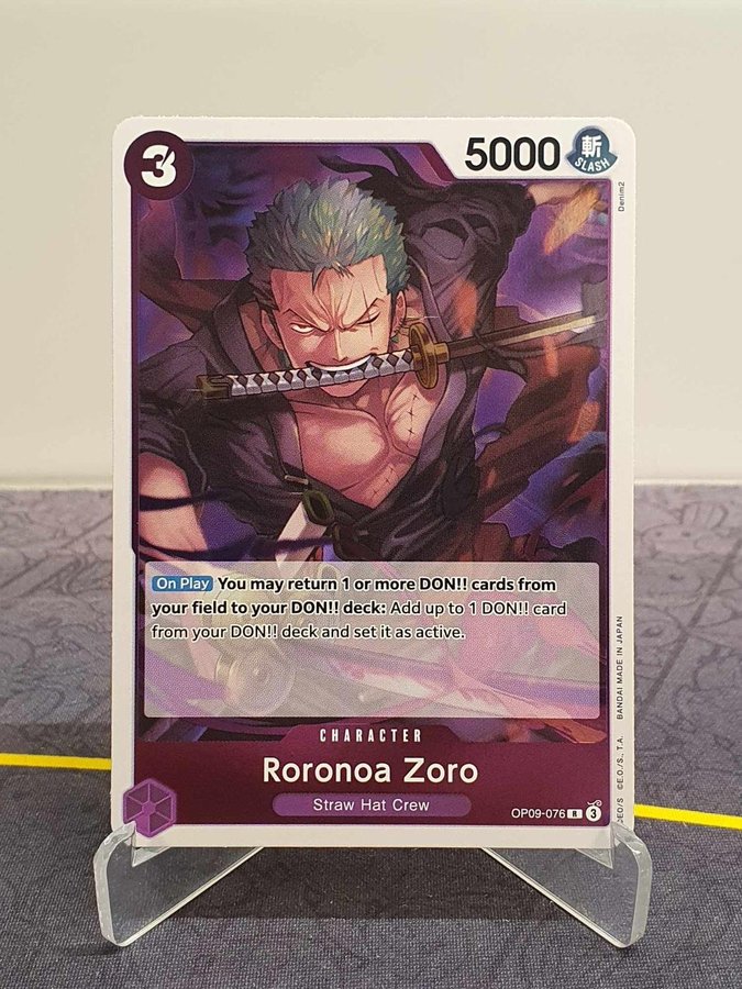 Roronoa Zoro (076) One Piece • R • OP09-076