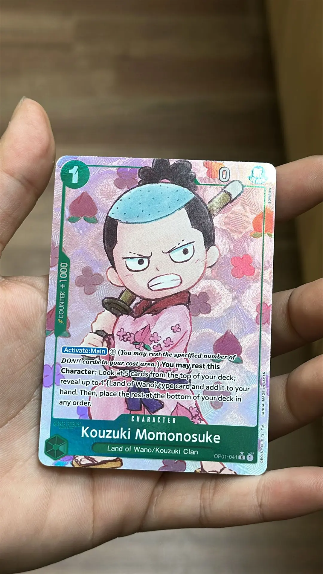OP01-041 Kouzuki Momonosuke Character Card Alternate Art (PRB-01)