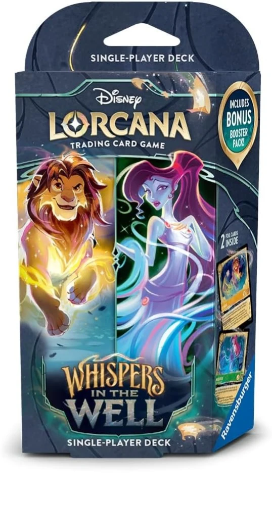 DISNEY LORCANA  -  WHISPERS IN THE WELL  -  STARTER DECK - SIMBA AND MEGARA