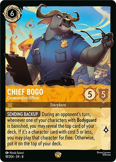 Chief Bogo- Commanding Officer - Reign of Jafar (8) (Cold Foil)