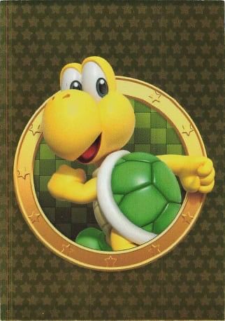 Panini Super Mario Gold Green Koopa Troopa Kart